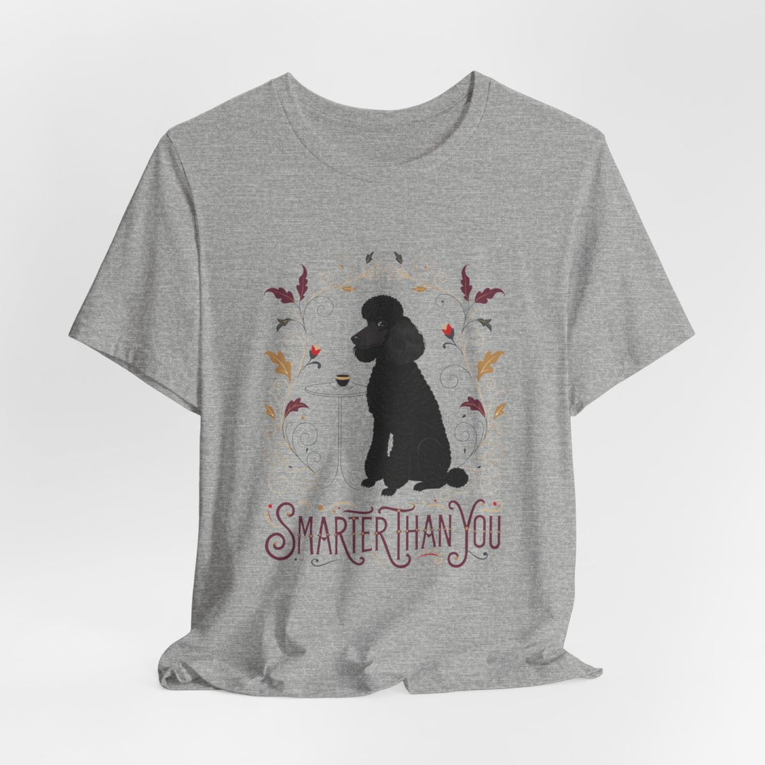 Athletic Heather — Hanging | Poodle 'Smarter Than You' Tee