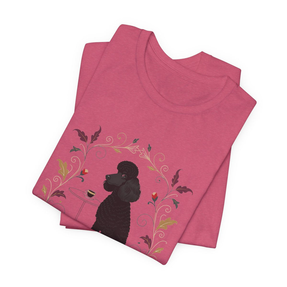 Heather Raspberry — Folded | Poodle 'Smarter Than You' Tee
