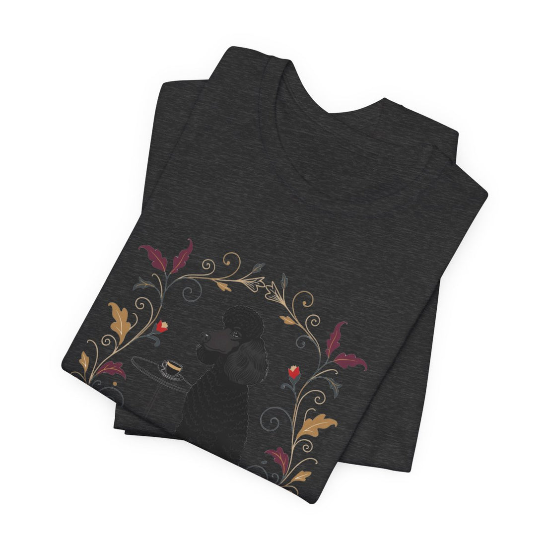Dark Grey Heather — Folded | Poodle 'Smarter Than You' Tee