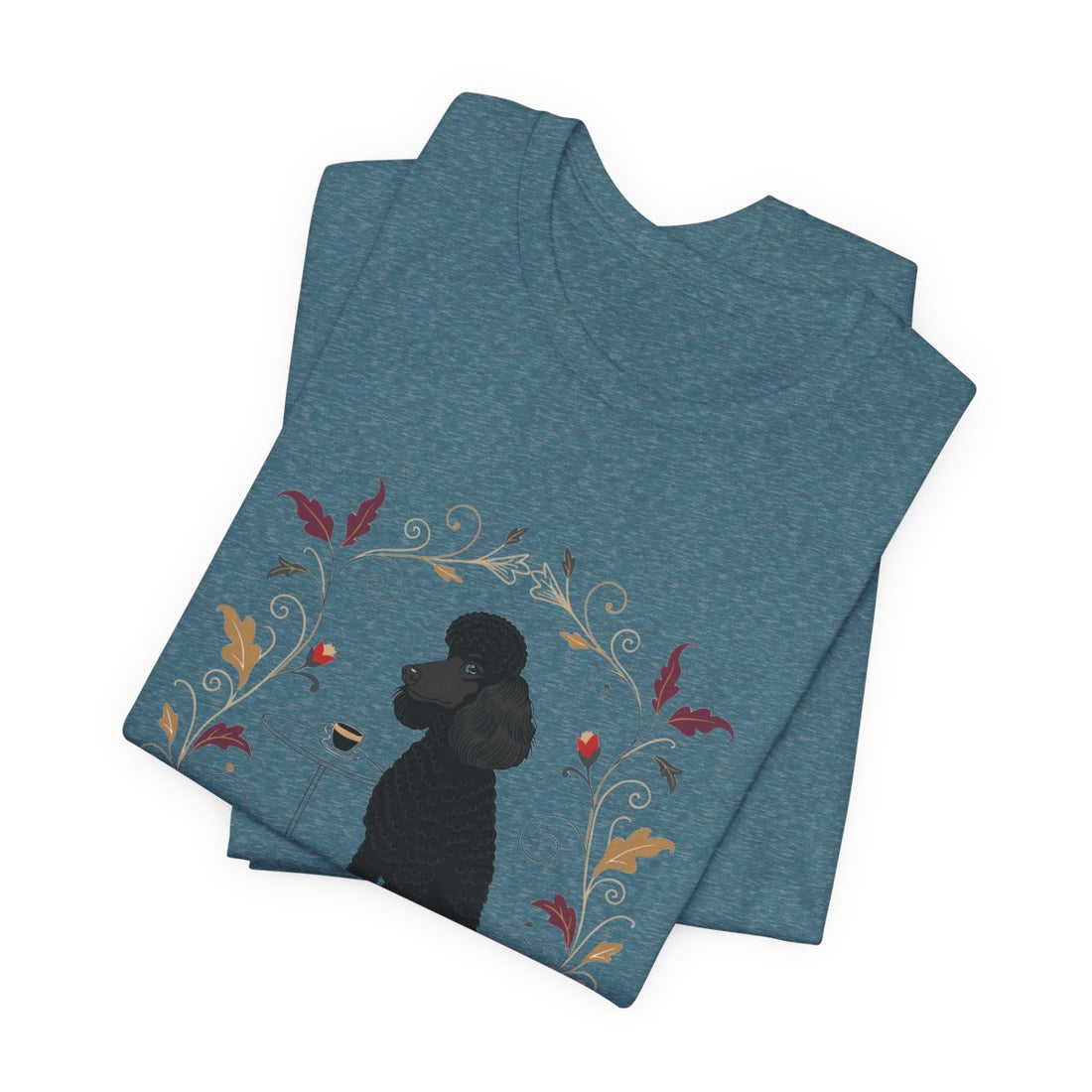Heather Deep Teal — Folded | Poodle 'Smarter Than You' Tee