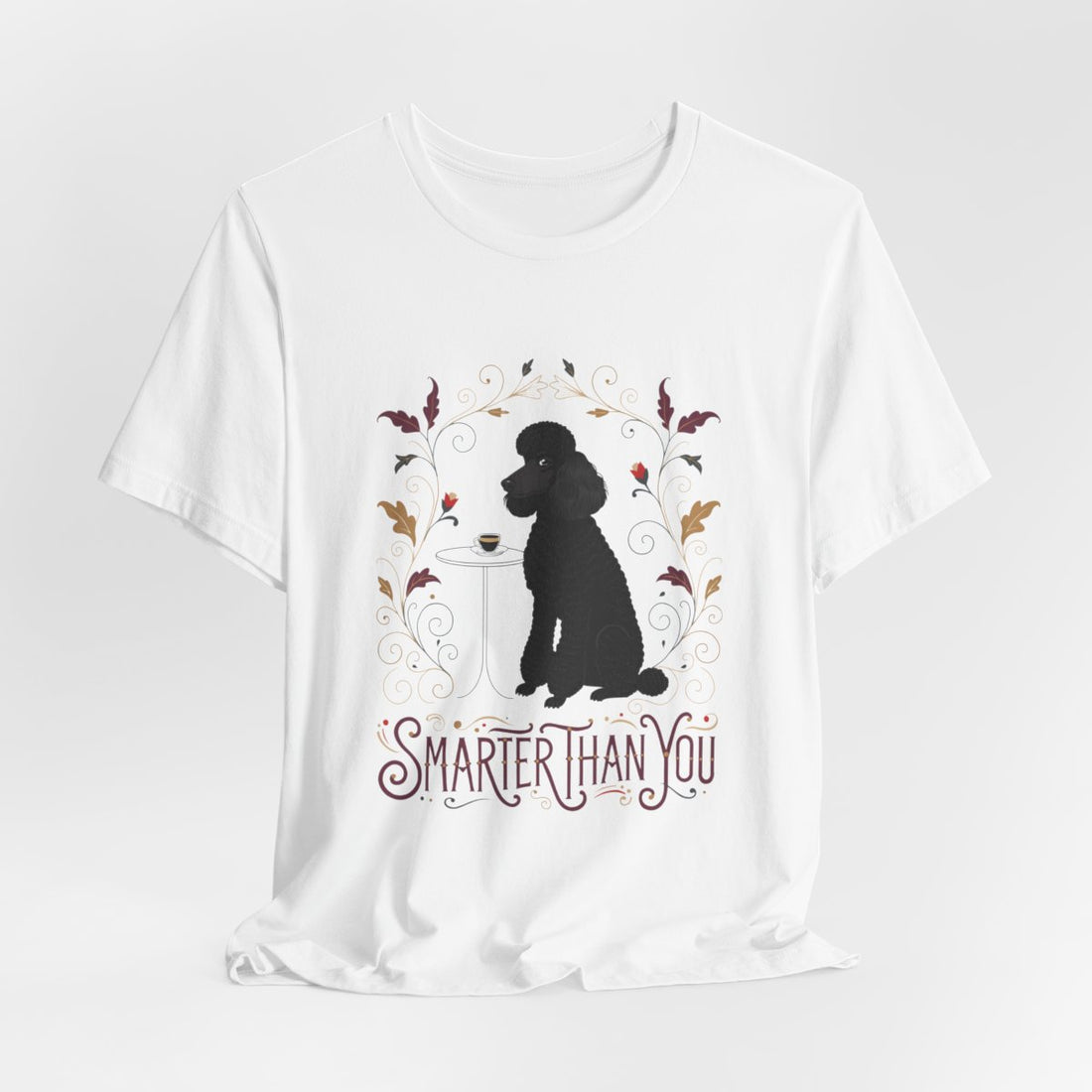 White — Hanging | Poodle 'Smarter Than You' Tee