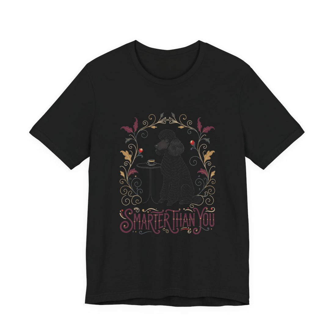 Black — Front | Poodle 'Smarter Than You' Tee
