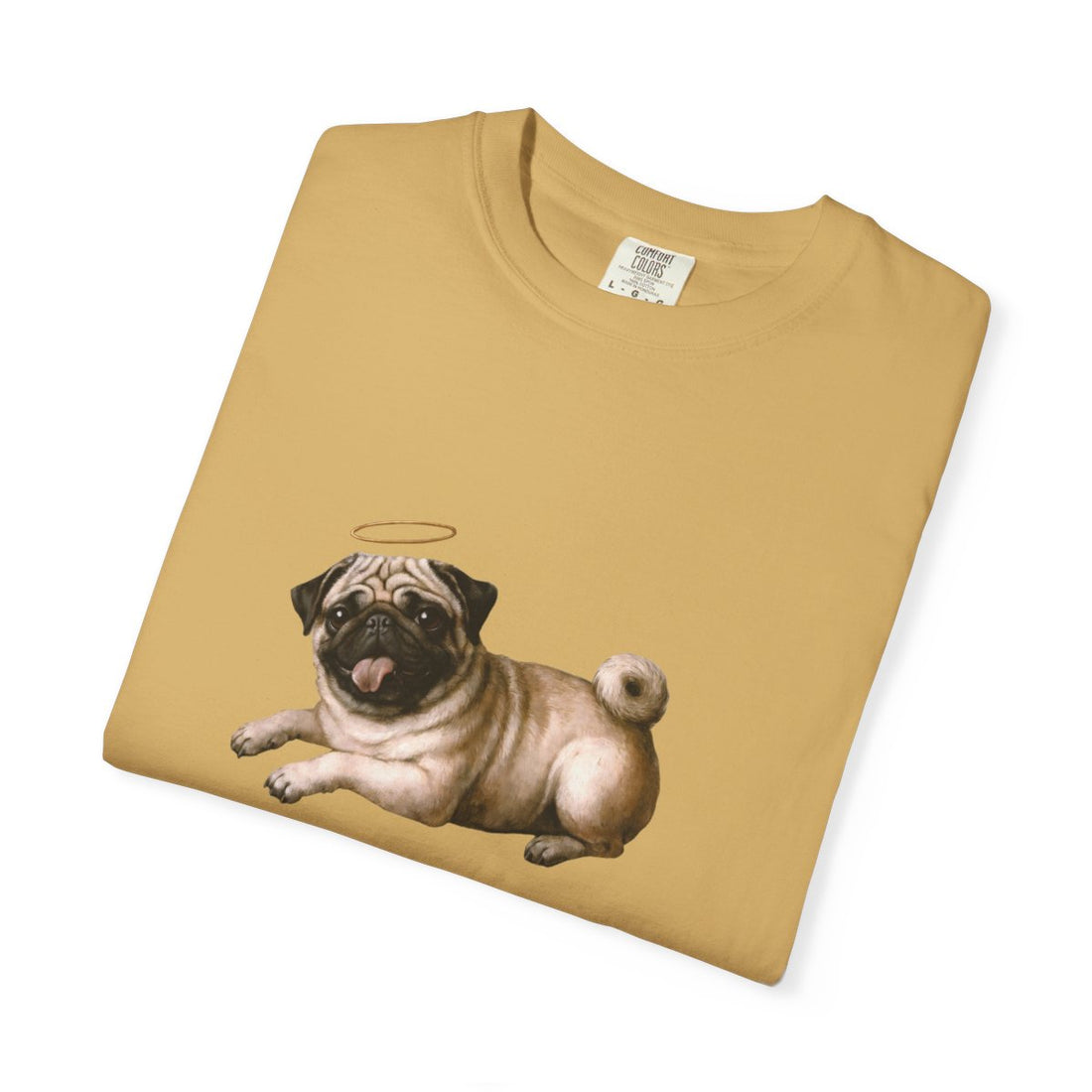 Mustard — Folded | Pug 'Professional Mouth Breather' Garment-Dyed Tee
