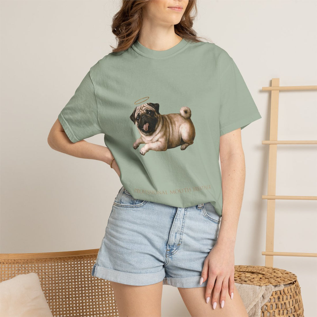 Bay — Lifestyle | Pug 'Professional Mouth Breather' Garment-Dyed Tee