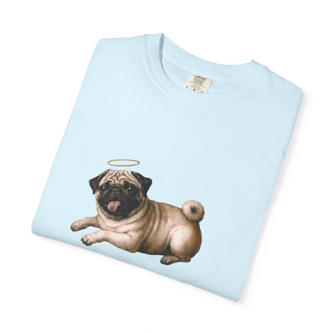 Chambray — Folded | Pug 'Professional Mouth Breather' Garment-Dyed Tee