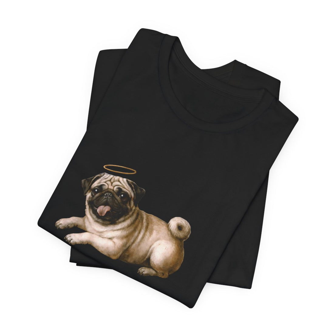 Black — Folded | Pug 'Professional Mouth Breather' Tee
