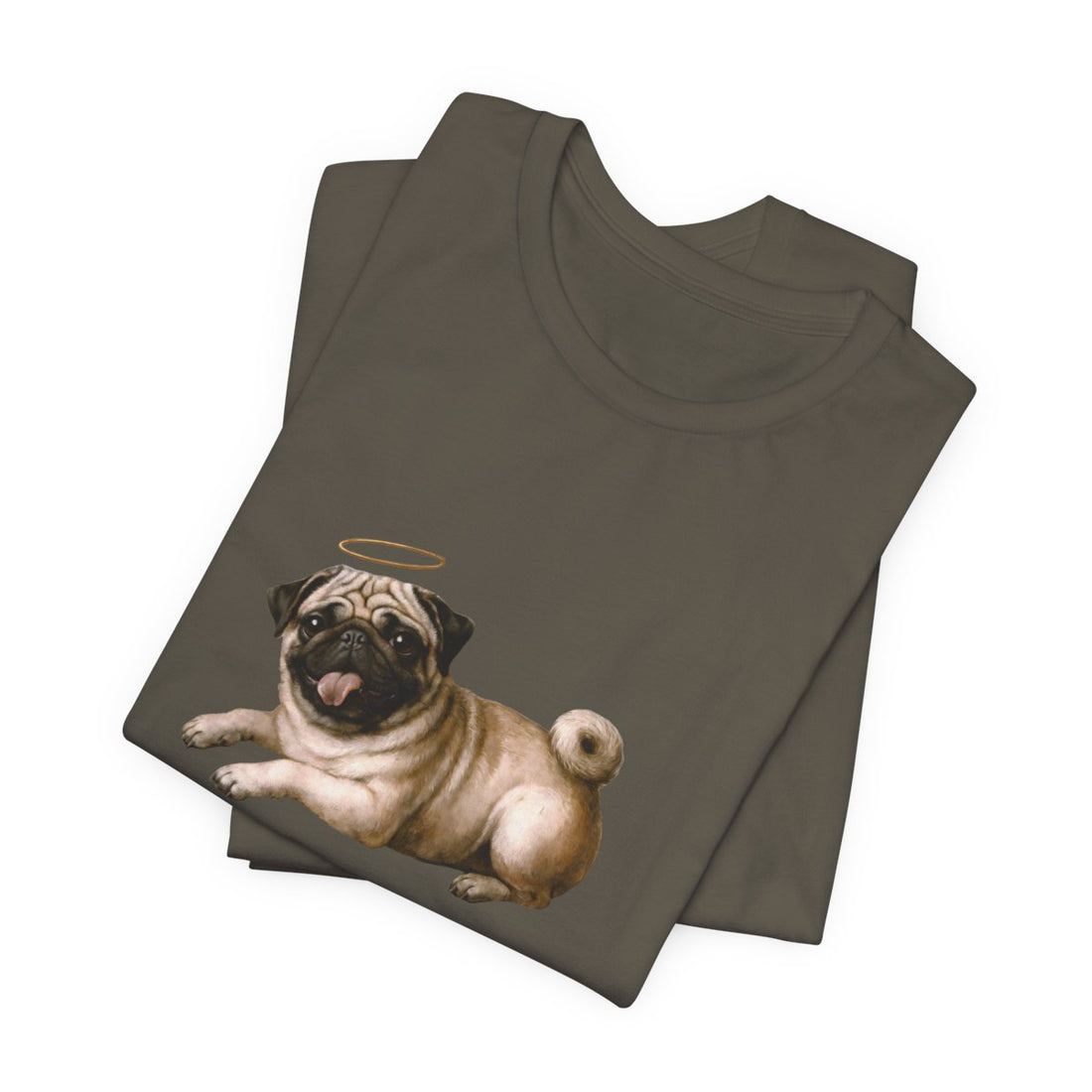 Army — Folded | Pug 'Professional Mouth Breather' Tee