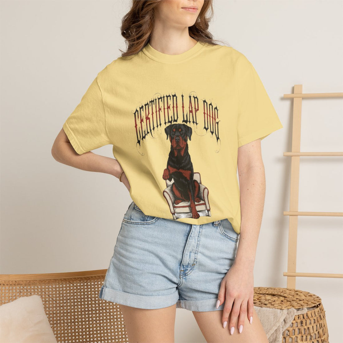 Butter — Lifestyle | Rottweiler 'Certified Lap Dog' Garment-Dyed Tee