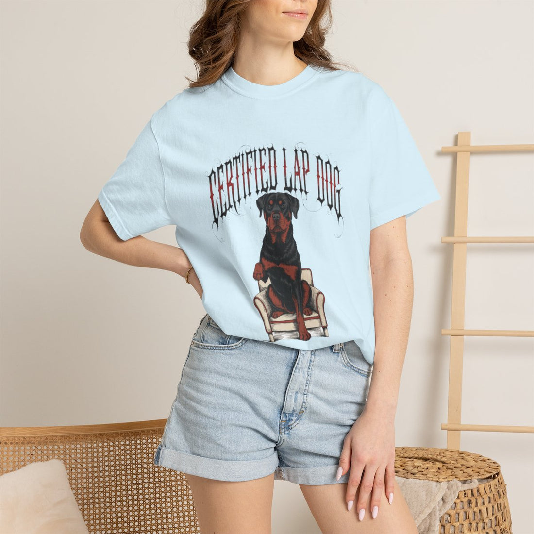 Chambray — Lifestyle | Rottweiler 'Certified Lap Dog' Garment-Dyed Tee