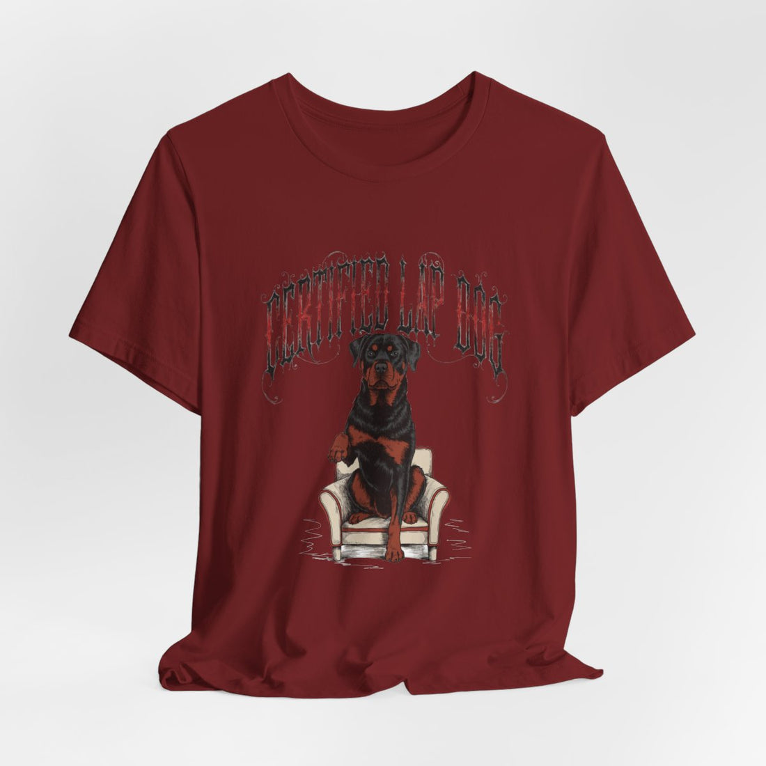 Cardinal — Hanging | Rottweiler 'Certified Lap Dog' Tee
