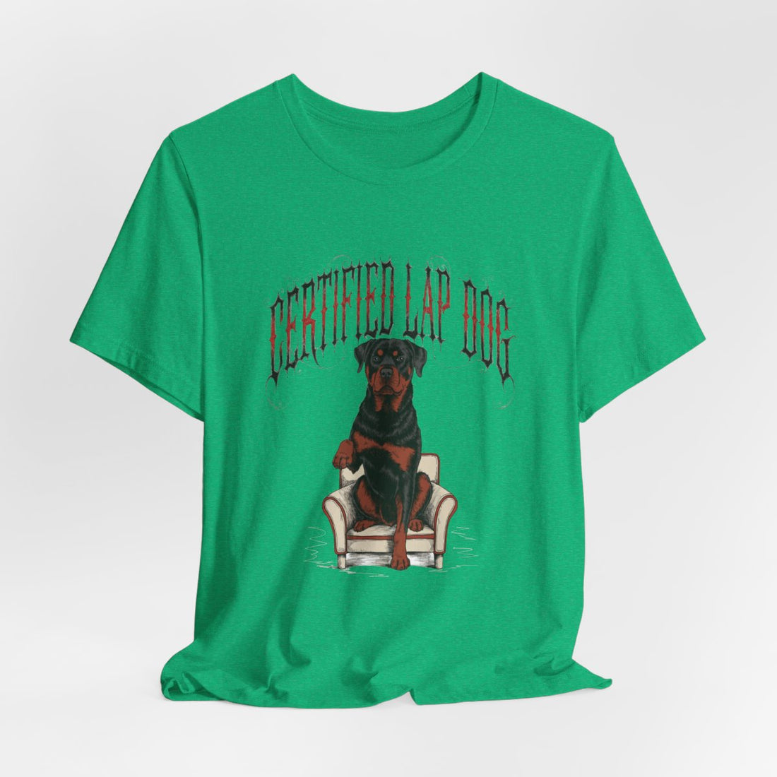 Heather Kelly — Hanging | Rottweiler 'Certified Lap Dog' Tee