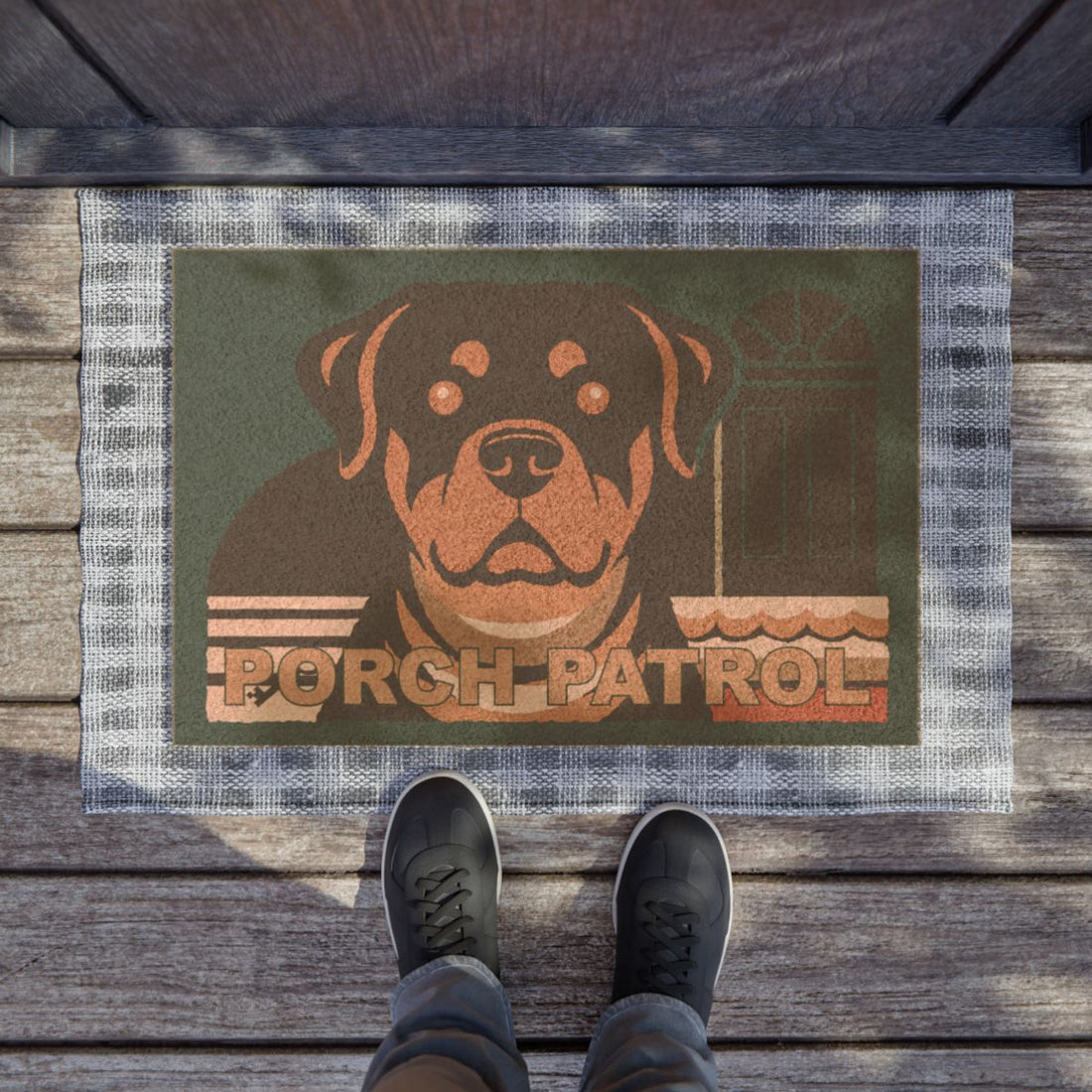 Lifestyle | Rottweiler Porch Patrol Doormat