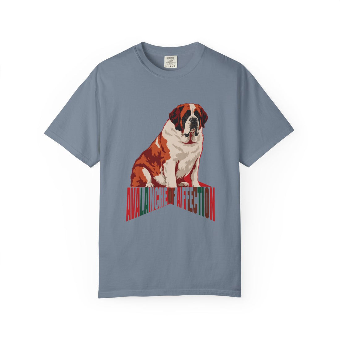Blue Jean — Front | Saint Bernard 'Avalanche Of Affection' Garment-Dyed Tee