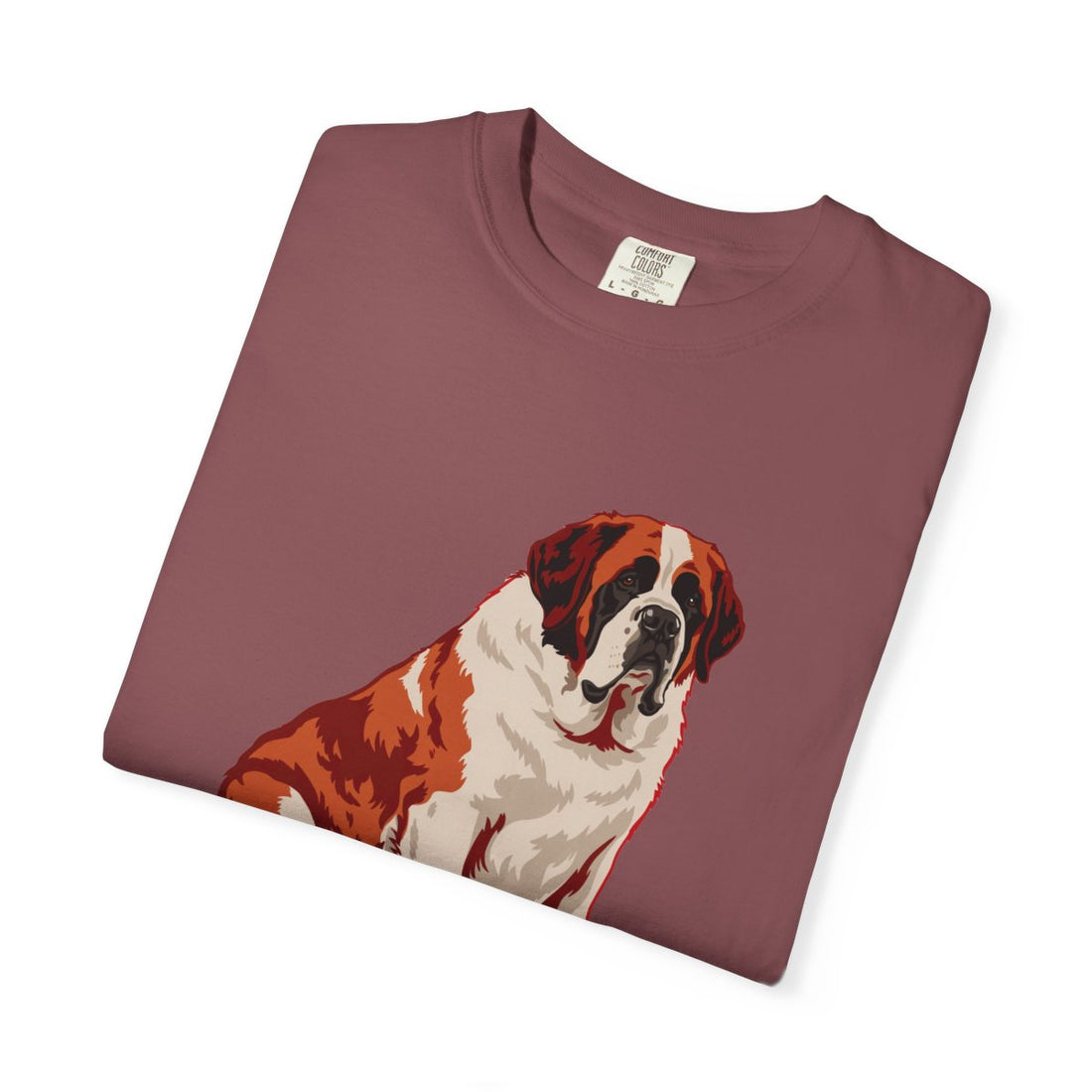Brick — Folded | Saint Bernard 'Avalanche Of Affection' Garment-Dyed Tee