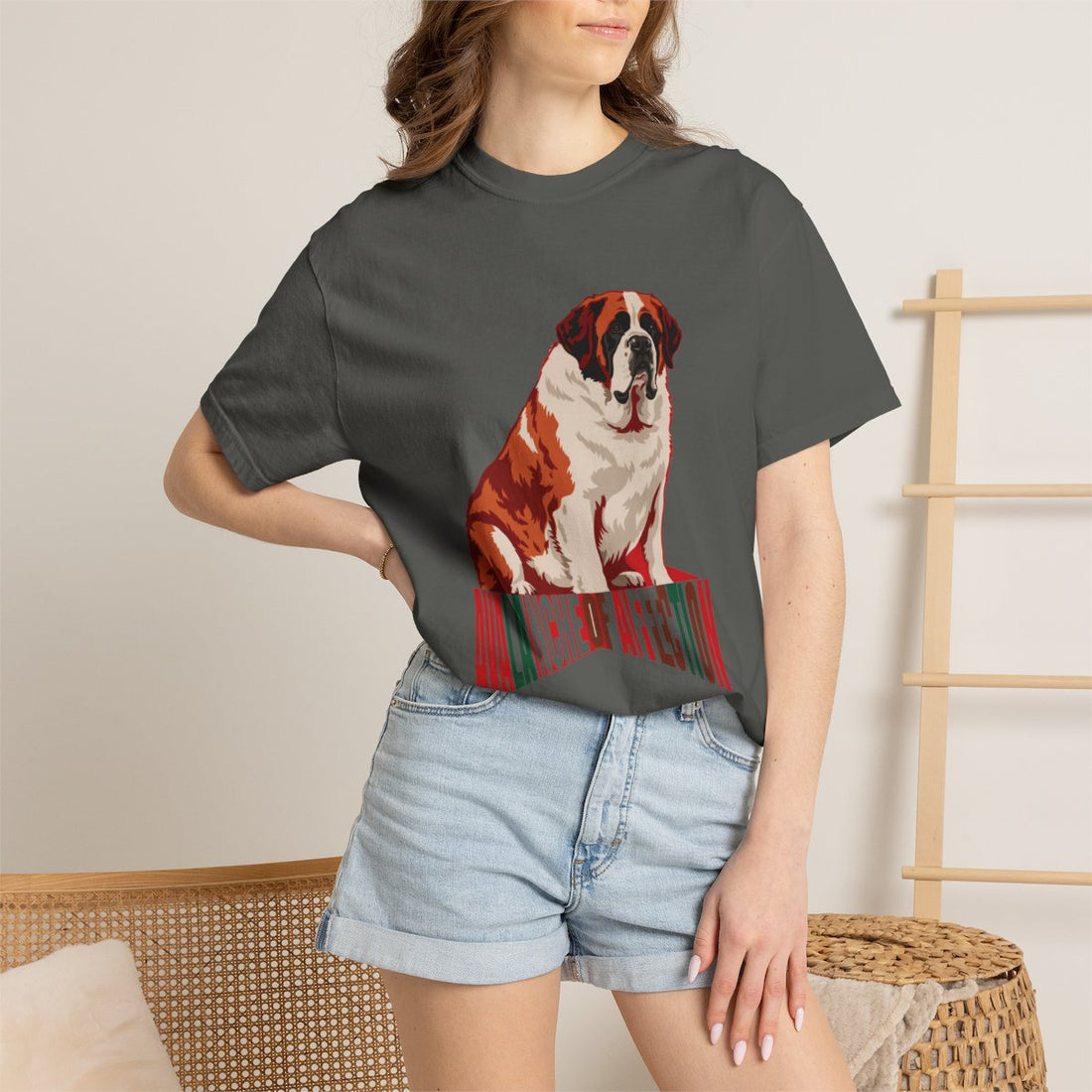 Pepper — Lifestyle | Saint Bernard 'Avalanche Of Affection' Garment-Dyed Tee