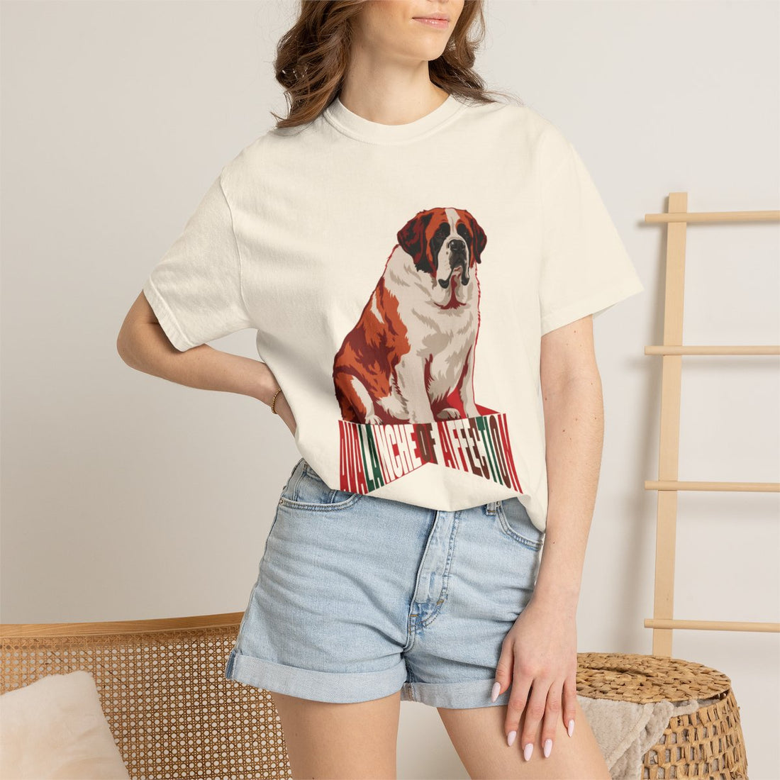 Ivory — Lifestyle | Saint Bernard 'Avalanche Of Affection' Garment-Dyed Tee