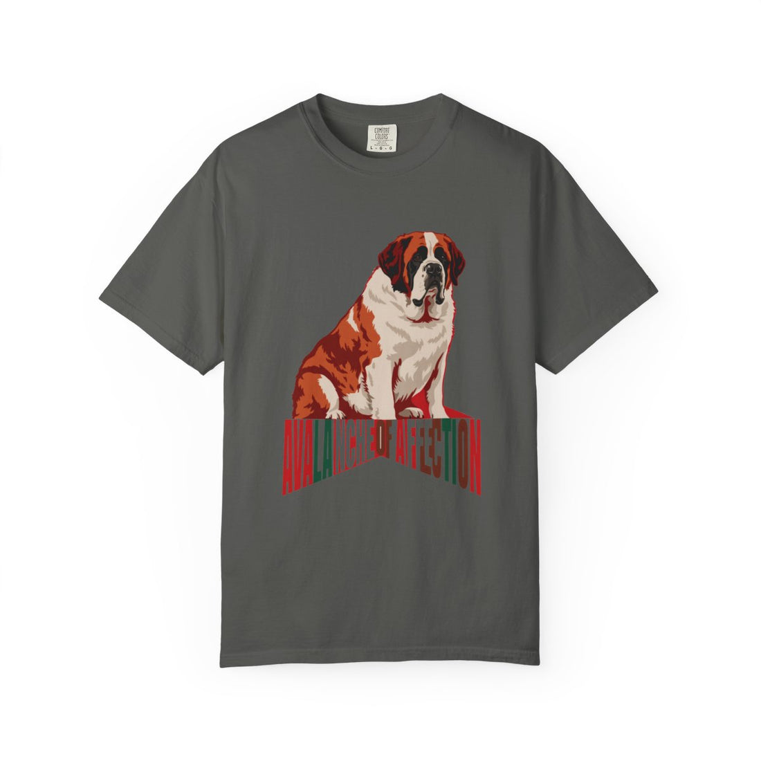 Pepper — Front | Saint Bernard 'Avalanche Of Affection' Garment-Dyed Tee