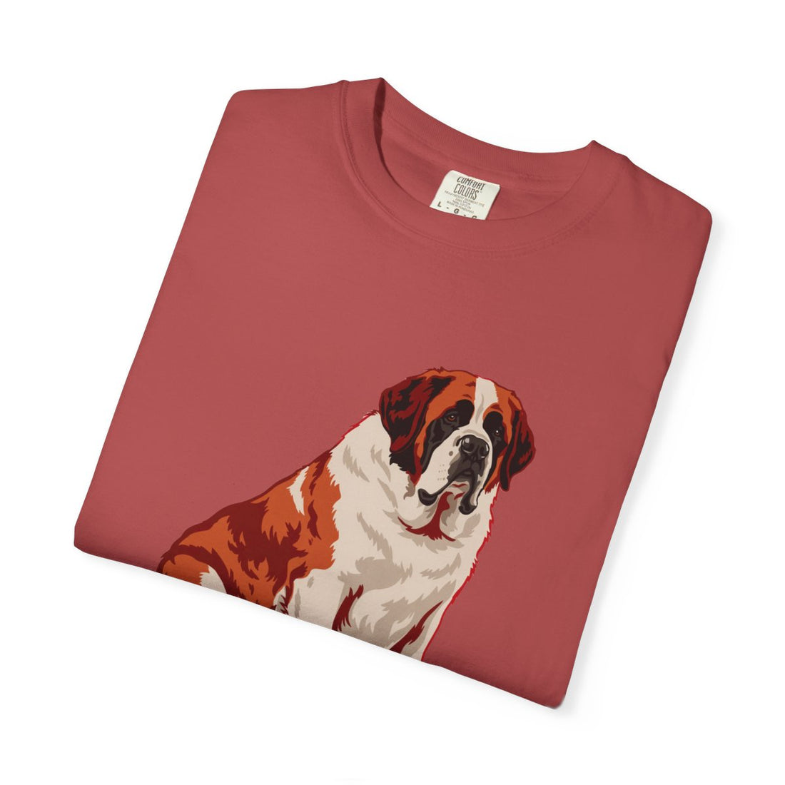 Crimson — Folded | Saint Bernard 'Avalanche Of Affection' Garment-Dyed Tee