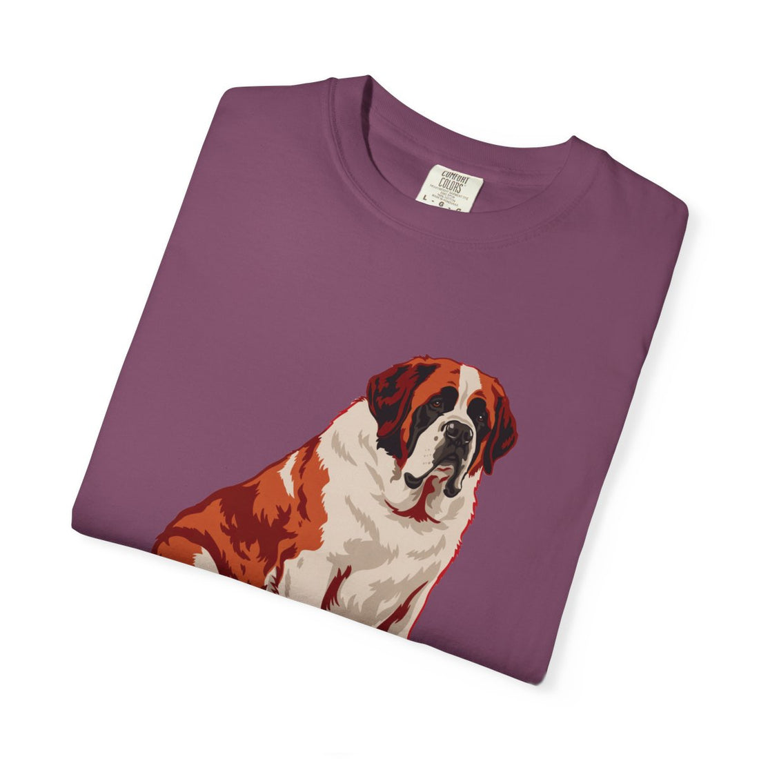 Berry — Folded | Saint Bernard 'Avalanche Of Affection' Garment-Dyed Tee