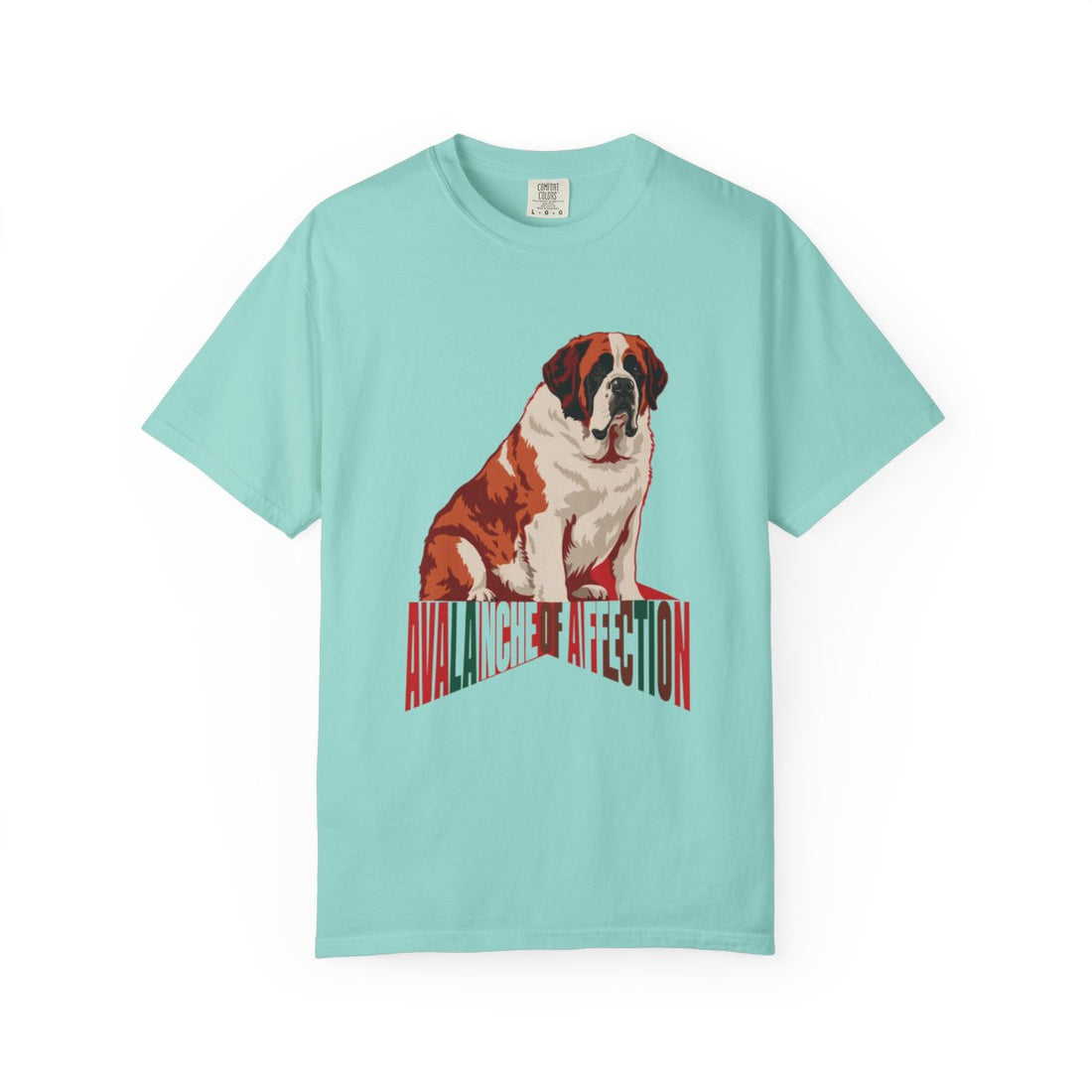 Chalky Mint — Front | Saint Bernard 'Avalanche Of Affection' Garment-Dyed Tee