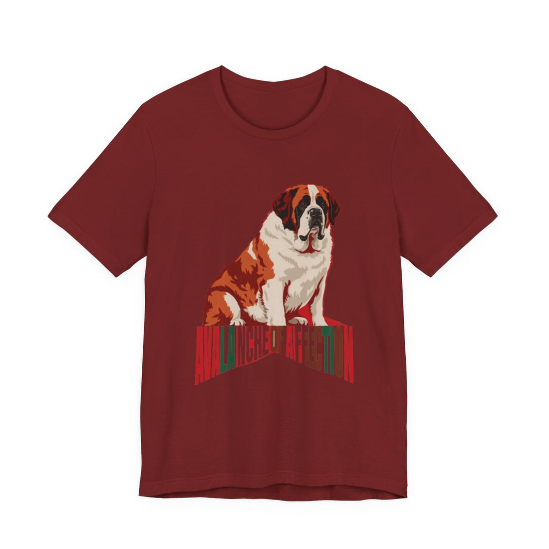 Cardinal — Front | Saint Bernard 'Avalanche Of Affection' Tee
