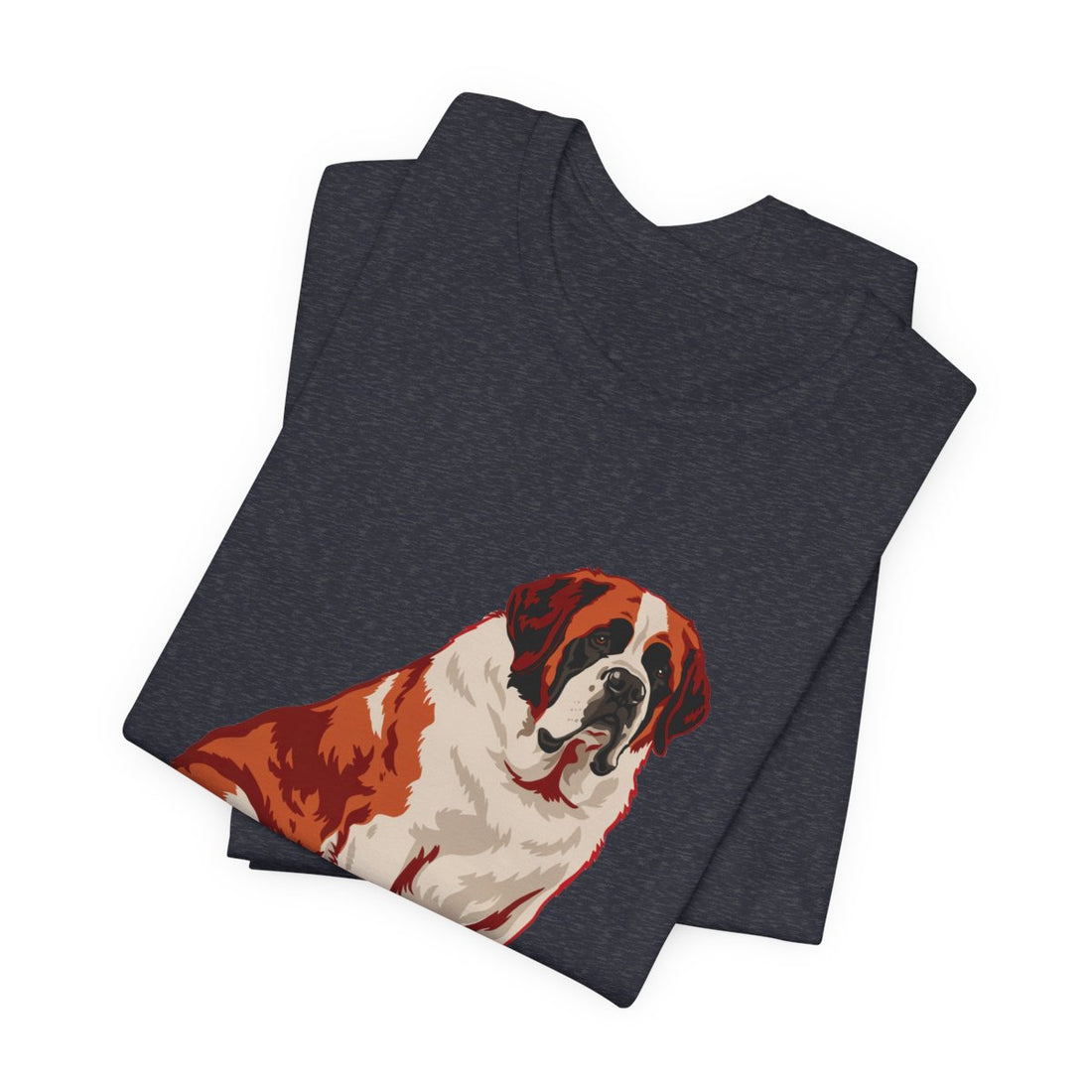 Heather Navy — Folded | Saint Bernard 'Avalanche Of Affection' Tee
