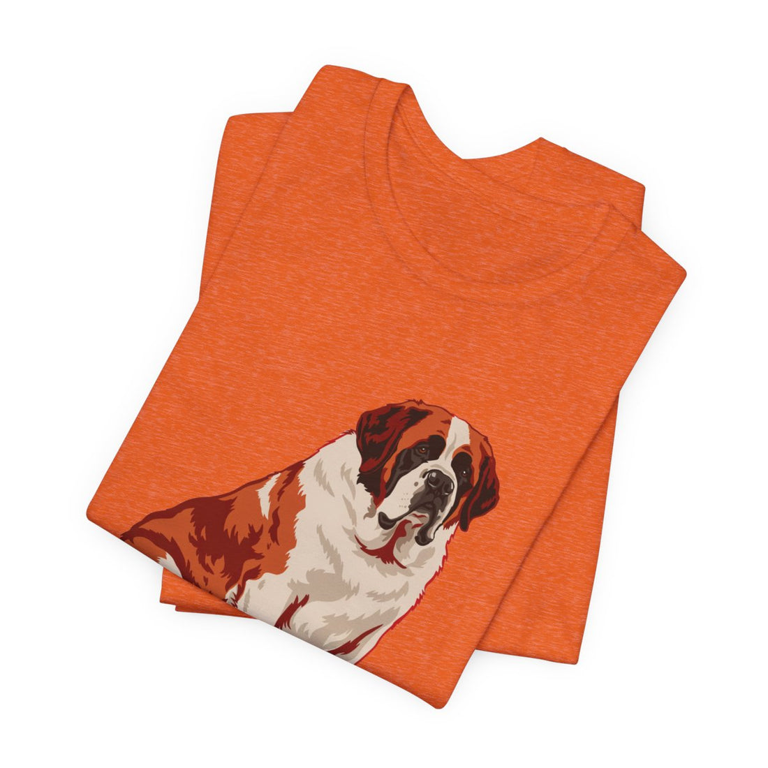 Heather Orange — Folded | Saint Bernard 'Avalanche Of Affection' Tee