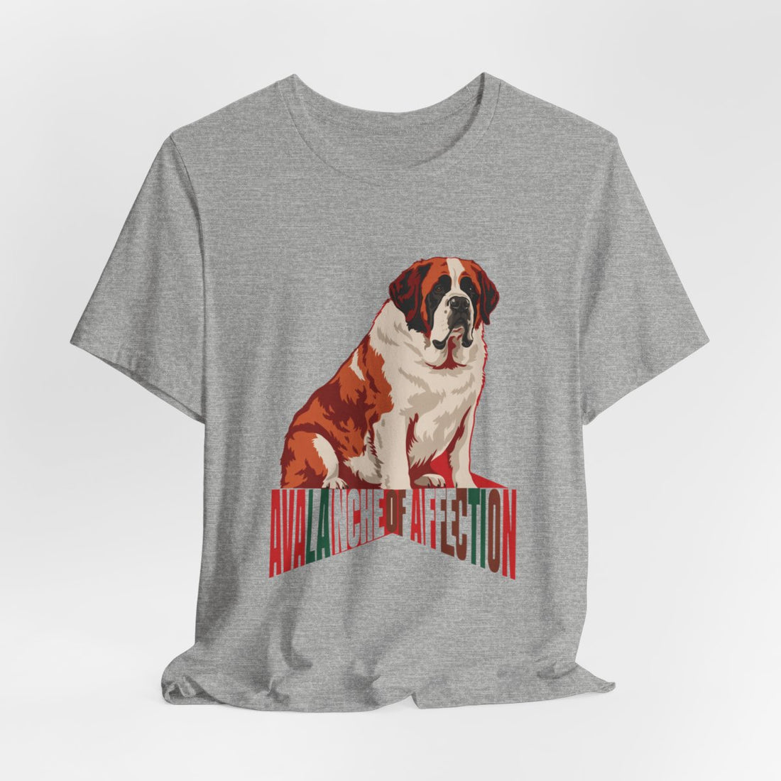 Athletic Heather — Hanging | Saint Bernard 'Avalanche Of Affection' Tee