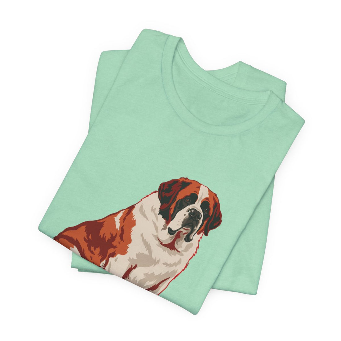 Heather Mint — Folded | Saint Bernard 'Avalanche Of Affection' Tee