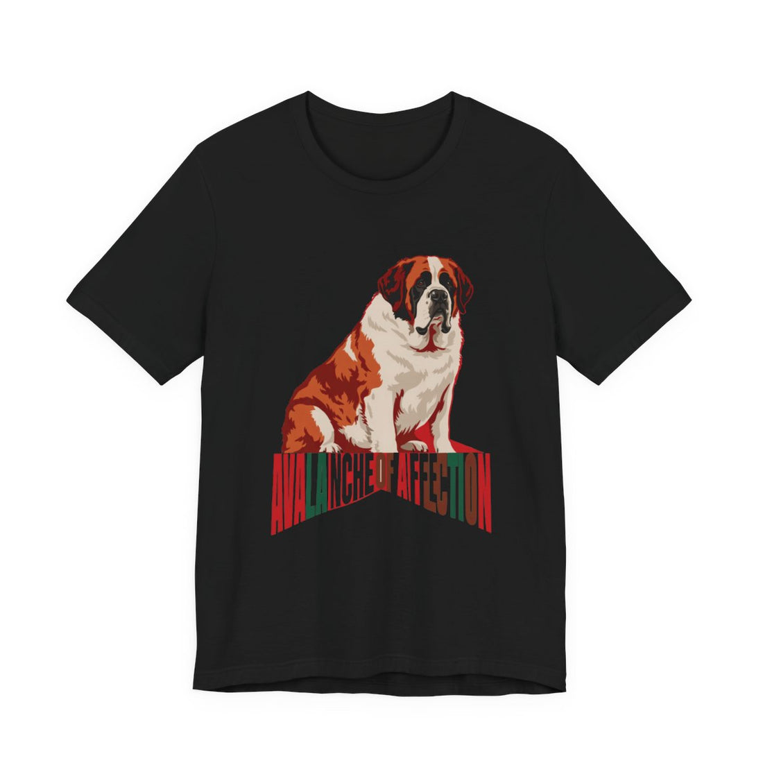 Black — Front | Saint Bernard 'Avalanche Of Affection' Tee
