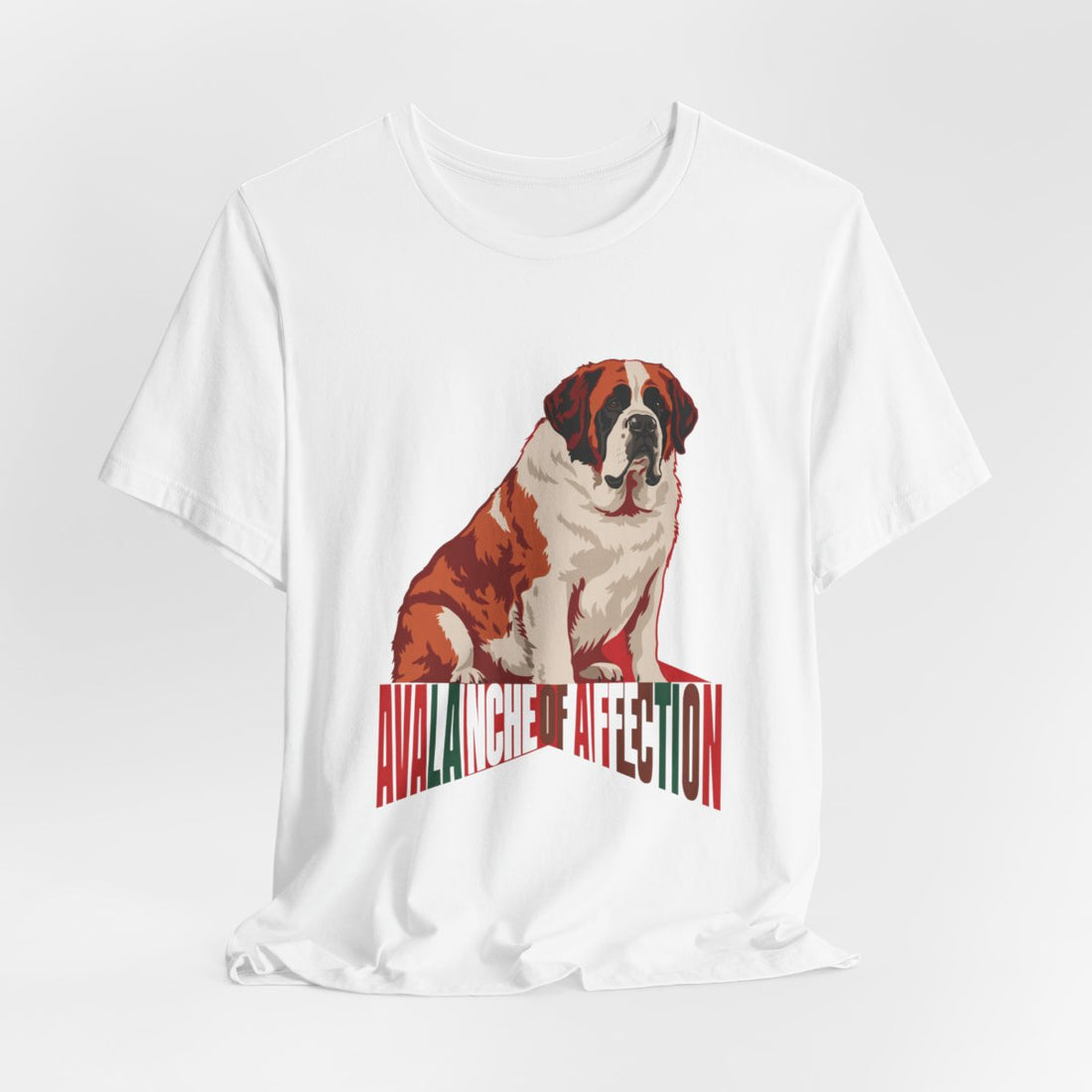 White — Hanging | Saint Bernard 'Avalanche Of Affection' Tee