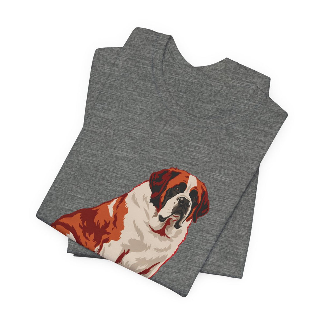 Deep Heather — Folded | Saint Bernard 'Avalanche Of Affection' Tee