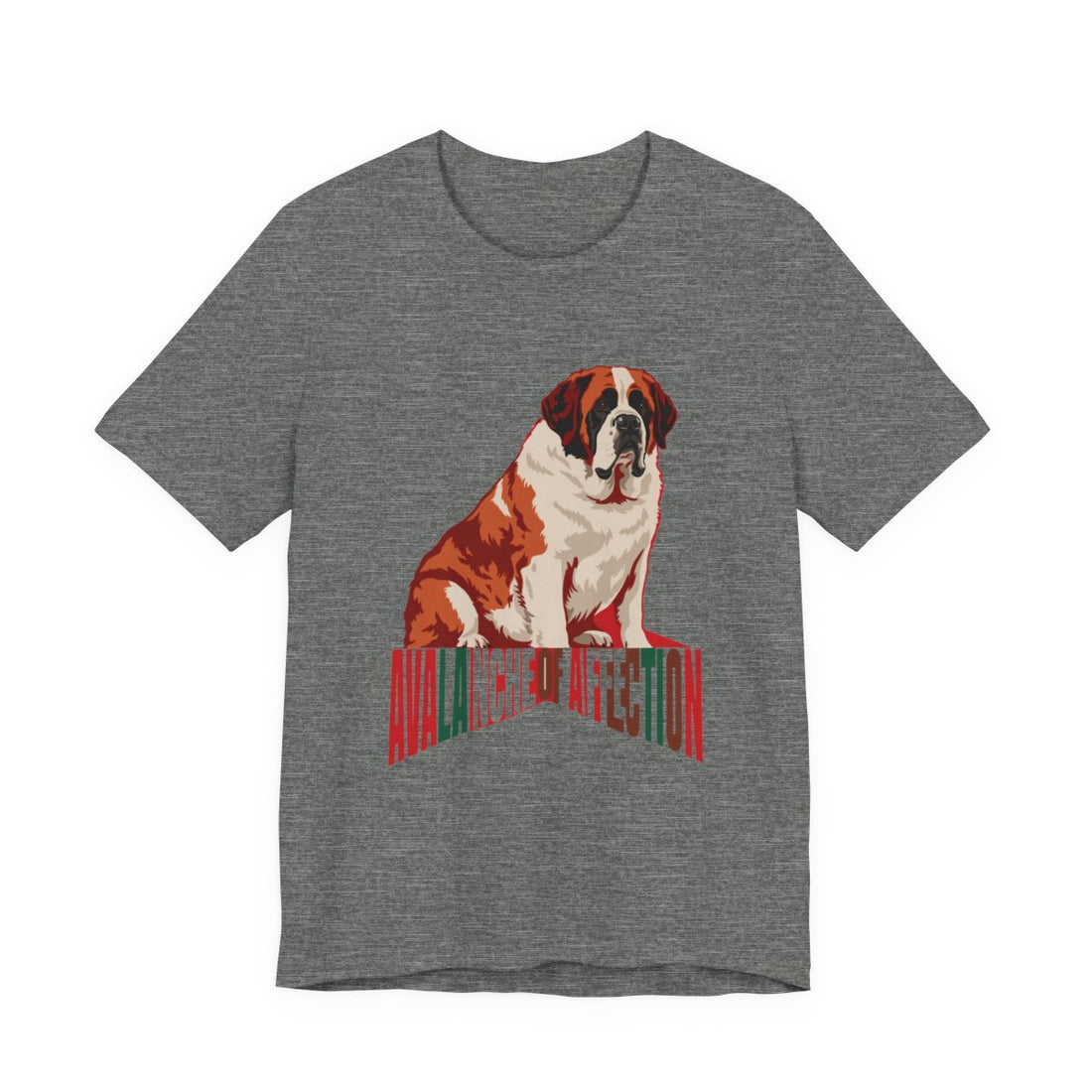 Deep Heather — Front | Saint Bernard 'Avalanche Of Affection' Tee