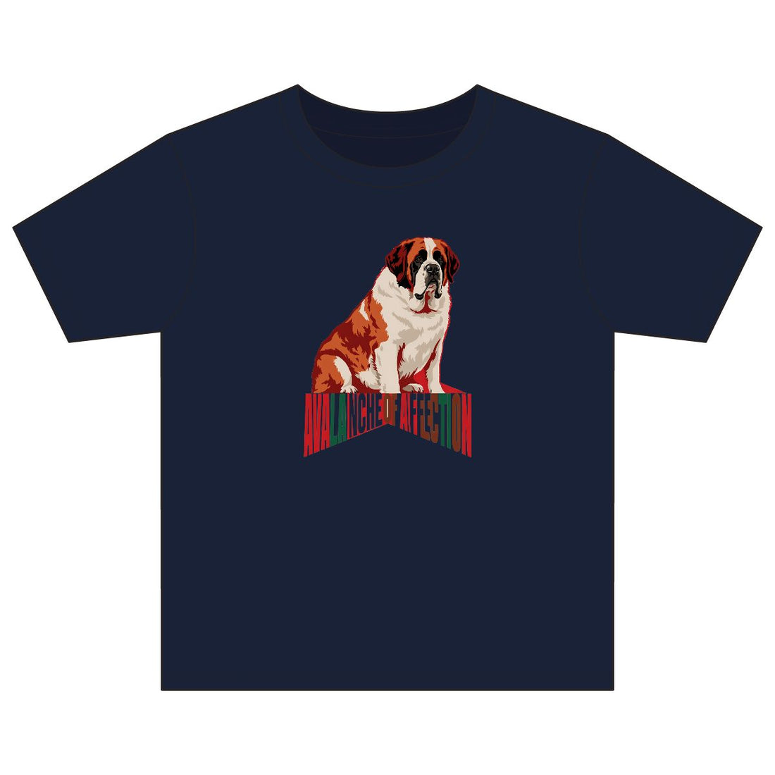 Navy — Front | Saint Bernard 'Avalanche Of Affection' Youth Tee