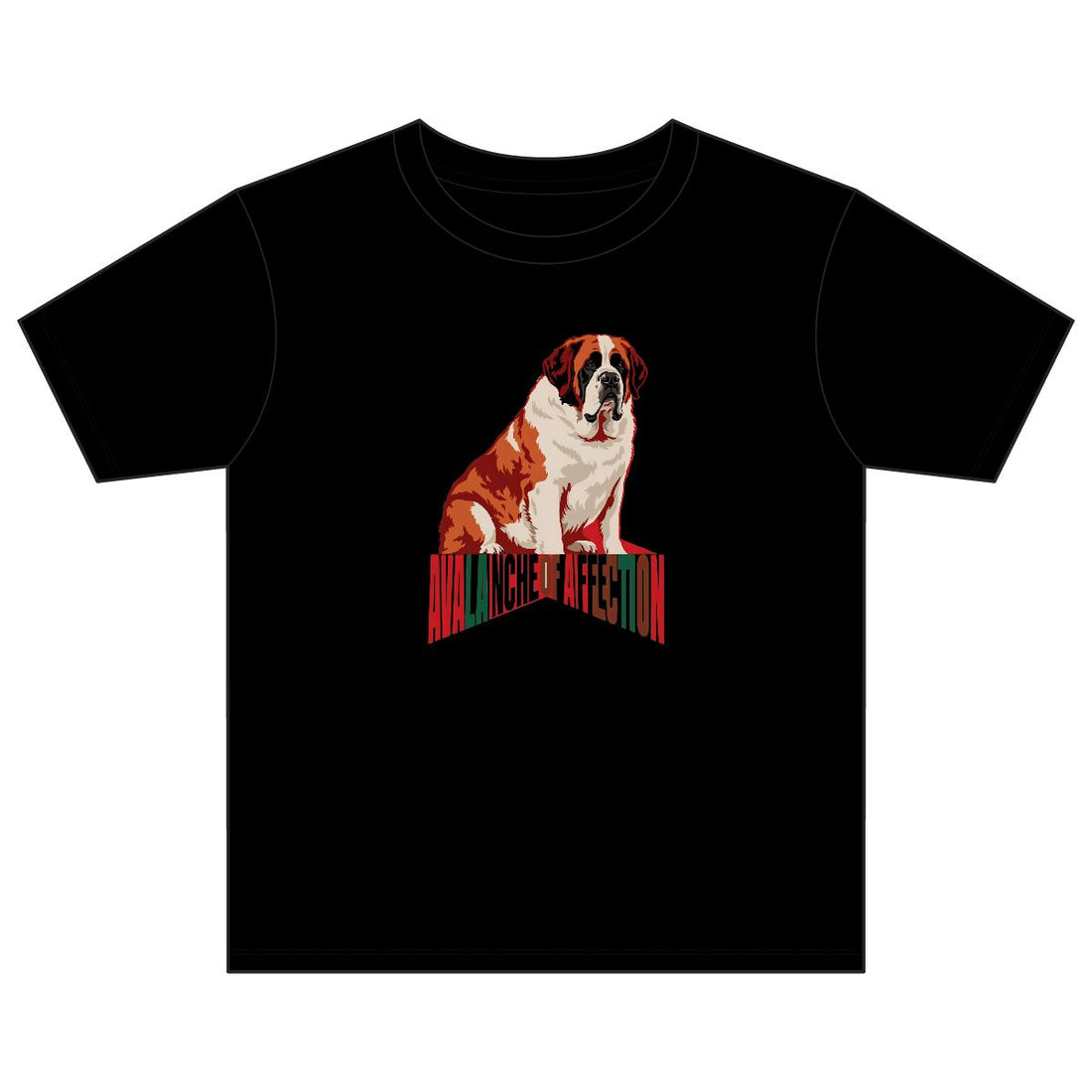 Black — Front | Saint Bernard 'Avalanche Of Affection' Youth Tee