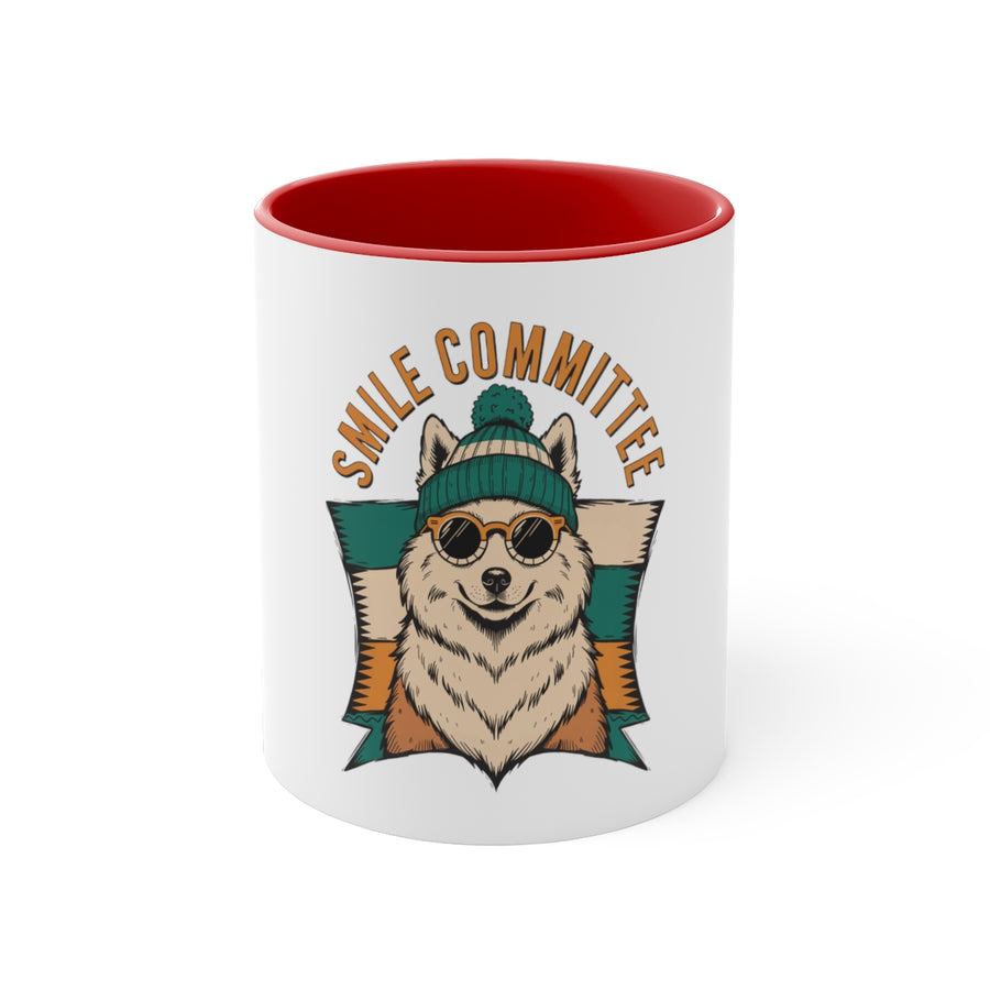 Samoyed Smile Committee Accent Mug