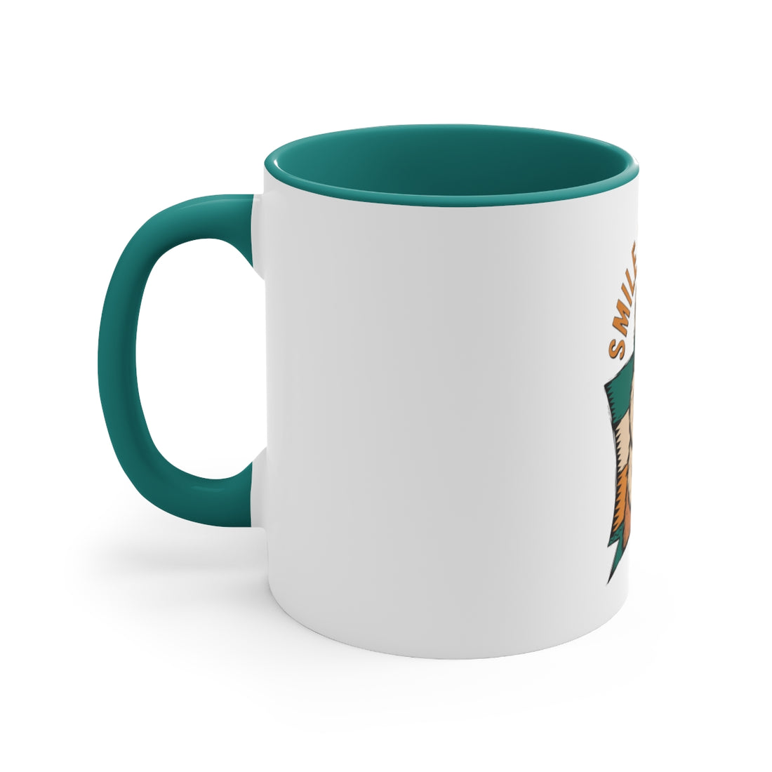 Green — Left side | Samoyed Smile Committee Accent Mug
