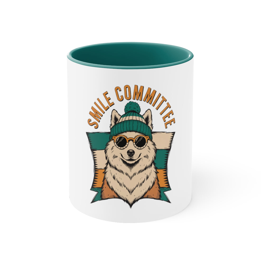Green — Front | Samoyed Smile Committee Accent Mug