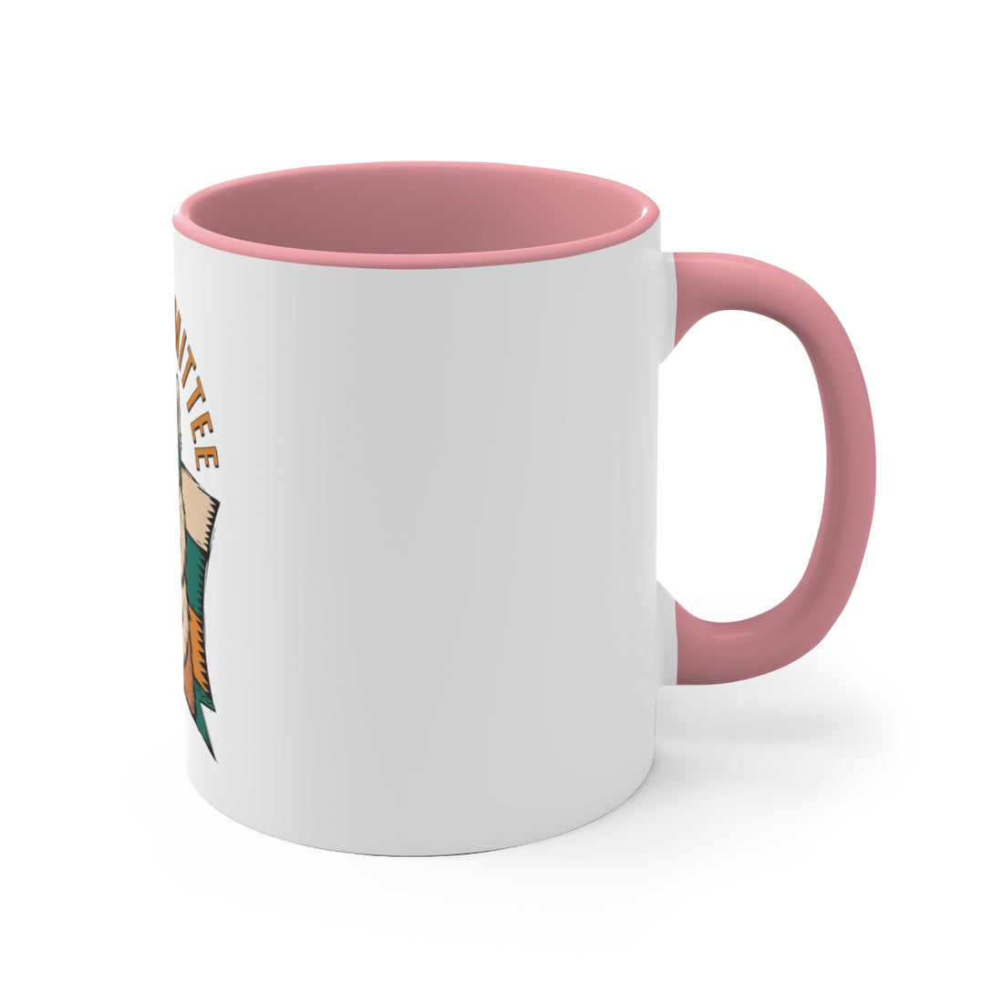 Pink — Right side | Samoyed Smile Committee Accent Mug