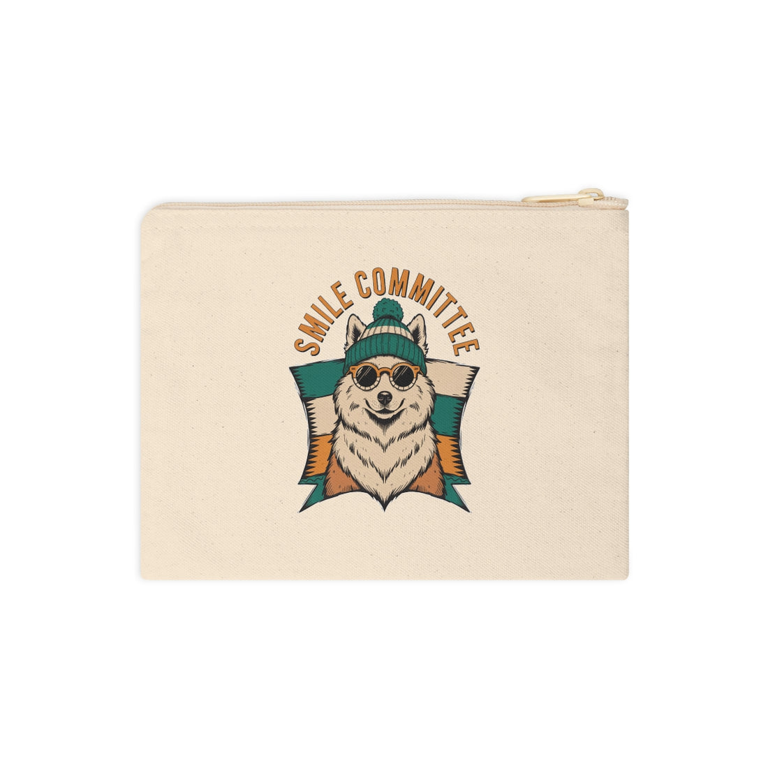 Front | Samoyed Smile Committee Accessory Pouch