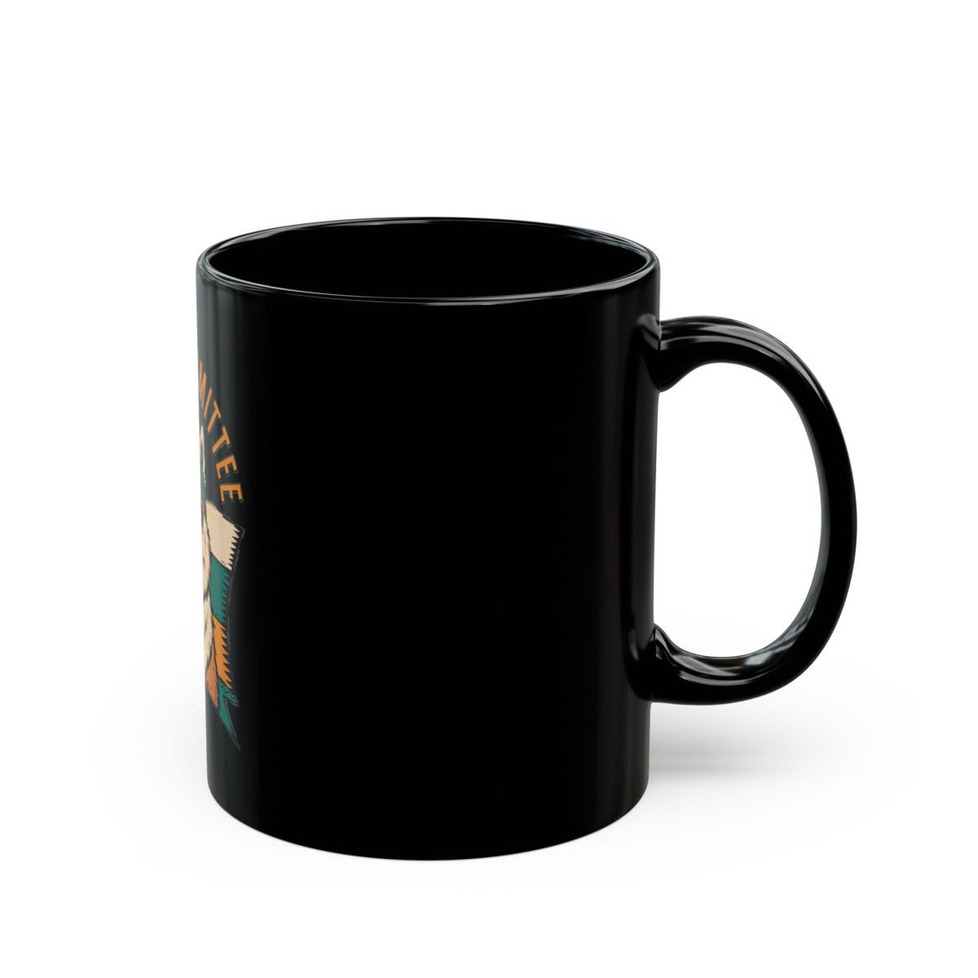 11oz — Right side | Samoyed Smile Committee Black Mug