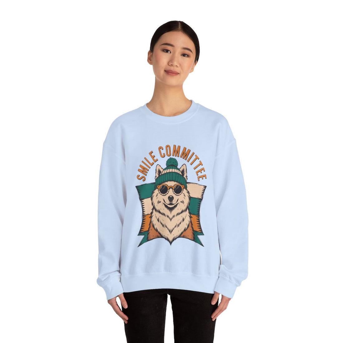 Light Blue — Lifestyle | Samoyed Smile Committee Crewneck