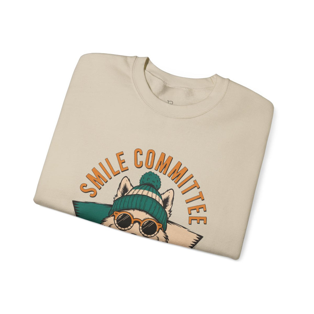 Sand — Folded | Samoyed Smile Committee Crewneck
