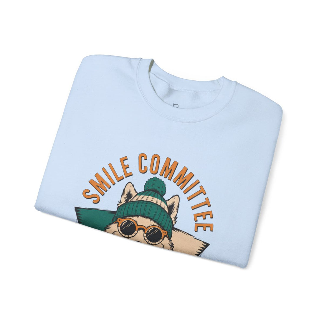 Light Blue — Folded | Samoyed Smile Committee Crewneck