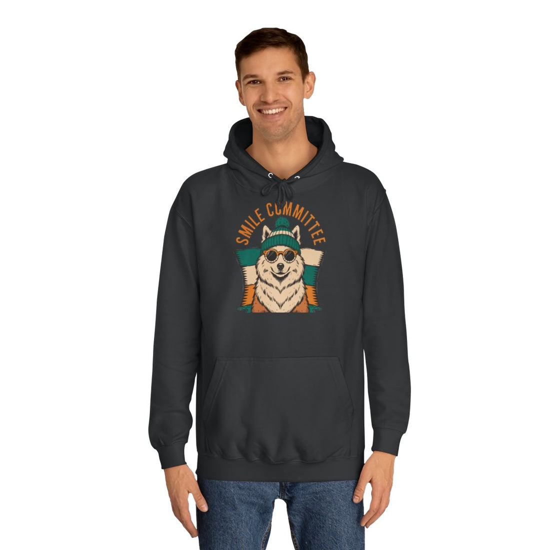Jet Black — Lifestyle | Samoyed Smile Committee Hoodie for Sammy Owners