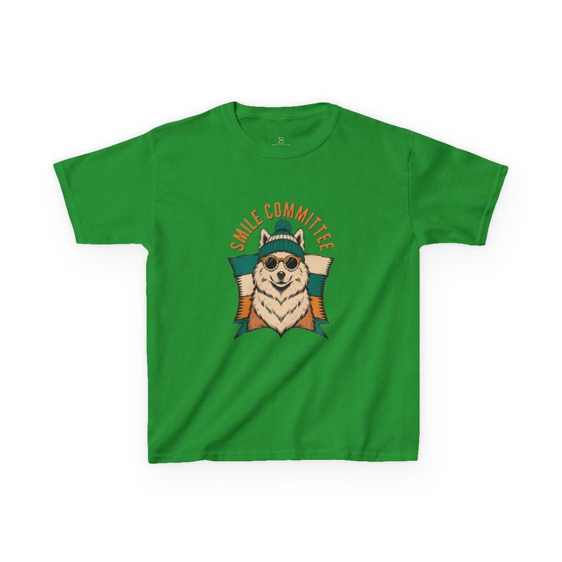 Irish Green — Front | Samoyed Smile Committee Kids Tee