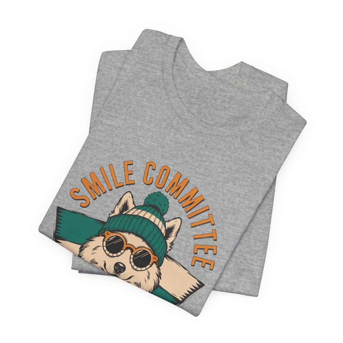 Athletic Heather — Folded | Samoyed Smile Committee Men's Tee