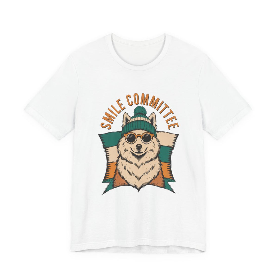 White — Front | Samoyed Smile Committee Men's Tee