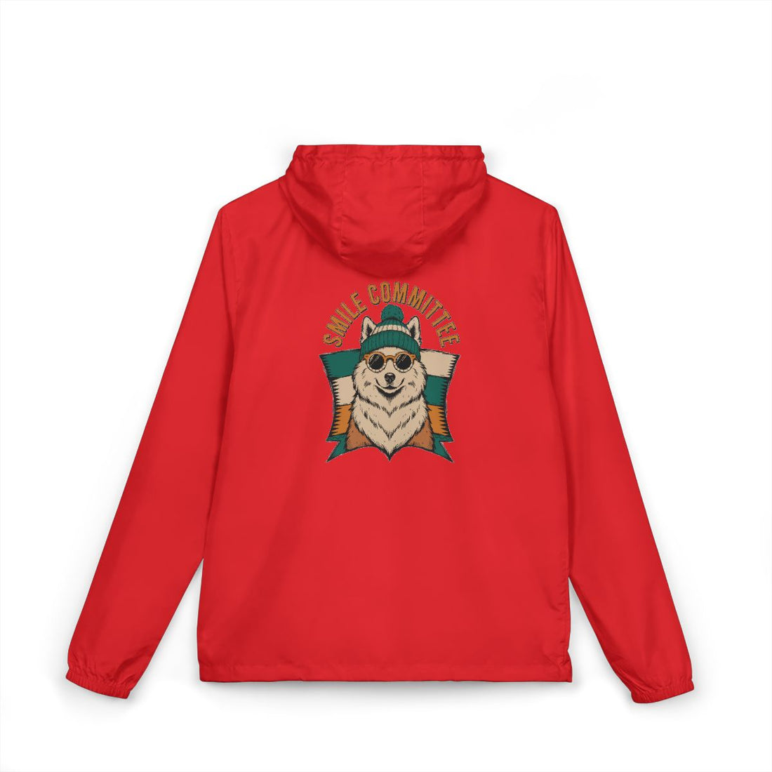 Red — Back | Samoyed Smile Committee Windbreaker