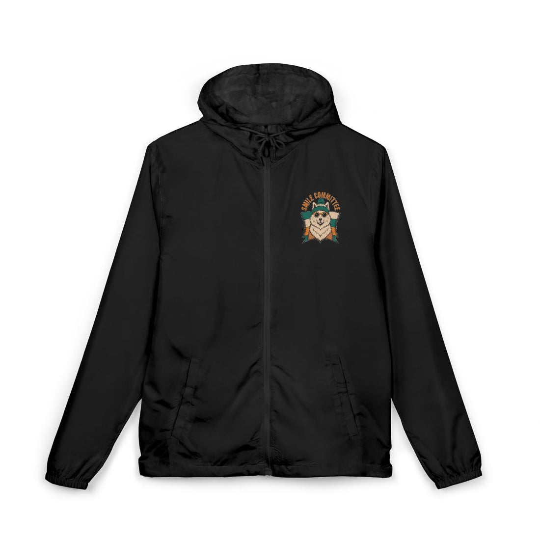 Black — Front | Samoyed Smile Committee Windbreaker